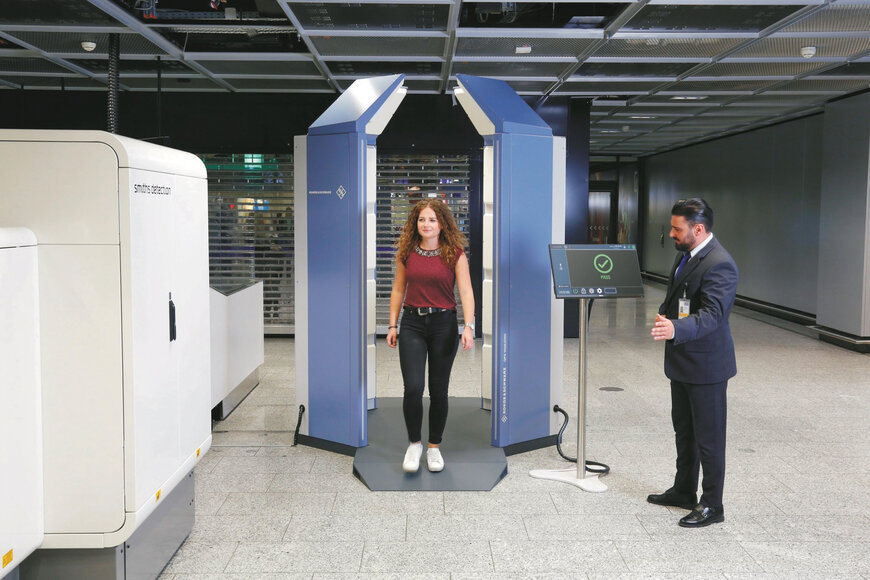 Frankfurt is the world’s first airport to regularly use walk-through scanners from Rohde & Schwarz 